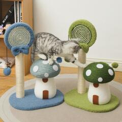 캣냐옹 롤리팝 캔디 버섯 스크래쳐 고양이 발톱관리