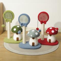 캣냐옹 롤리팝 캔디 버섯 스크래쳐 고양이 발톱관리