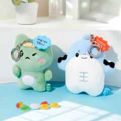 귀여운 개꿀이 키링인형 