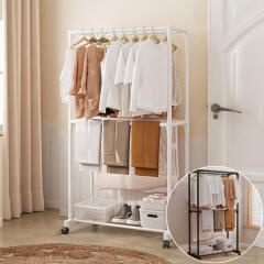 이동식 프레임 철제 행거 선반 스탠드 옷걸이 헹거