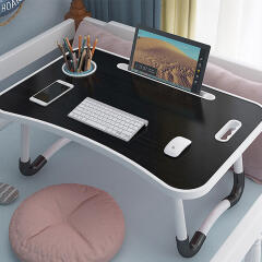 컵홀더 접이식 노트북테이블/좌식책상 밥상 미니 침대