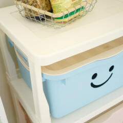 모던 해피프레임 패키지 3단 장난감 수납 정리함