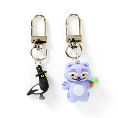 퍼플 까치호랑이 키링세트