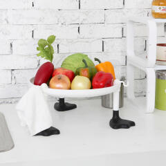 코지 트레이 타워 1단 발판형 주방 선반 수납 쟁반