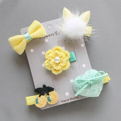 바우독 프리티 헤어핀 강아지 머리 미간 핀 5p SET