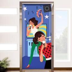 pd761-친구랑노래방_현관문시트지