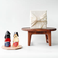 한복 꿀곰이 보자기 선물세트 아카시아250g+야생화250g