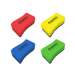 물결 화이트보드 지우개 중형/12개세트(색상랜덤)