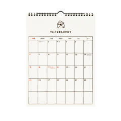 2026 곰 벽걸이 달력 