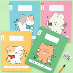 초등 개구쟁이 저학년 줄 노트 4권 (1-2무제 120g 내지)