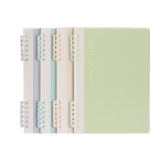 델리 HA550 파스텔 칼라스프링 노트 A5 80g 50매 랜덤