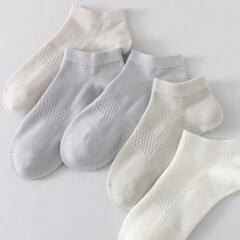 대나무 여름 통풍 시원한 단목 무지 발목 면 쿨 양말