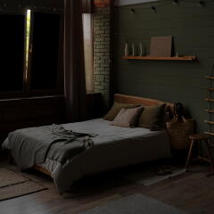 무드 벨크로 암막 시트지 커튼 창문 커텐 (대형)