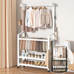 바지걸이 선반 이동식 철제 행거 스탠드 옷걸이 헹거