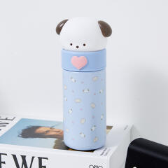 강아지 피규어 텀블러 350ml 