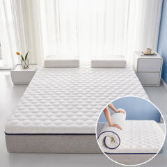 퀸 더블 침대 바닥 토퍼 매트리스 패드 접이식 매트