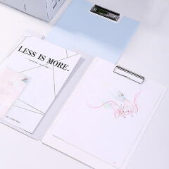 델리 파스텔 커버 클립보드 결재판 A4