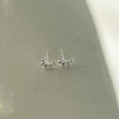 [925silver] Mini croissant earring
