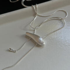 [925silver] Nars string necklace