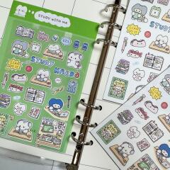 STUDY WITH ME 씰스티커