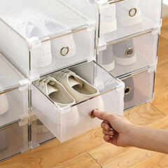 에코벨 투명신발케이스 대형/수납 박스 보관함 정리함 슈즈렉