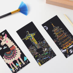 아트필드 도안 스크래치 카드 펜 세트