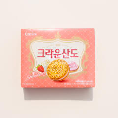 크라운 크라운산도 딸기 과자 161gX5개