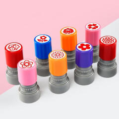 아트필드 레드 플라워 스탬프