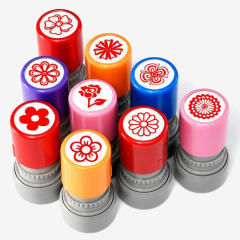 아트필드 레드 플라워 스탬프