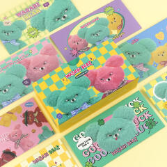 핑크풋 와사비베어 가로 봉투 세트