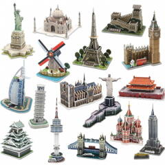 모또 세계 유명 랜드마크 건축물 16종 3D입체퍼즐