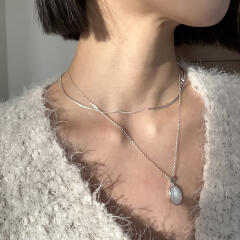 [925silver] Nacre maria necklace