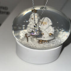 [925silver] Christmas tree necklace