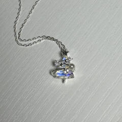 [925silver] Christmas tree necklace