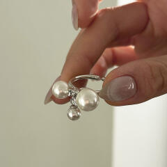 [925silver] Move pearl ring
