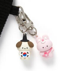 강쥐토끼 수비니어 키링세트 