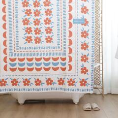 키치플로랄 패브릭 욕실 방수 샤워 커튼  - 3 colors