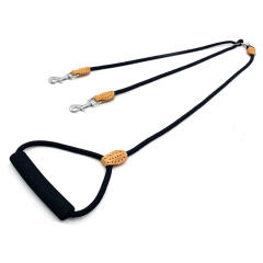 바우독 다견 빈티지 로프 리드줄 강아지 듀얼 목줄