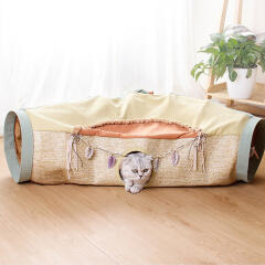 도그웨그 인디언 캣 터널 고양이 장난감 동굴 숨숨집