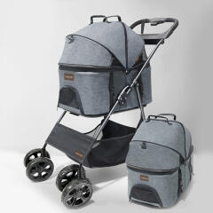 강아지 폴딩 유모차 분리형 이동가방 애견 개모차