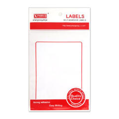 사각라벨15(1x1), (1장-라벨1개)/(10P) /빨강(단품)