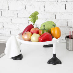 코지 트레이 타워 1단 발판형 주방 선반 수납 쟁반