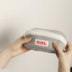 180도 Hapoom pencil cosmetic pouch _ 맨투맨 그레이
