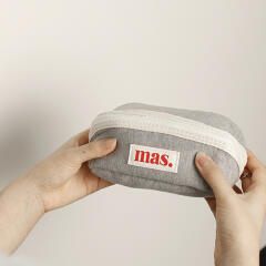 180도 Hapoom pencil cosmetic pouch _ 맨투맨 그레이