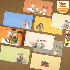 핑크풋 [공식정품]월레스와그로밋 가로 봉투 세트