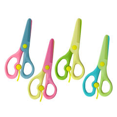 투컬러 어린이 안전가위(SCS004)(색상랜덤)