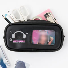 포카홀더필통 블랙냥이 