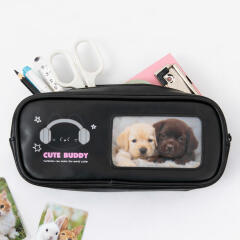 포카홀더필통 블랙냥이