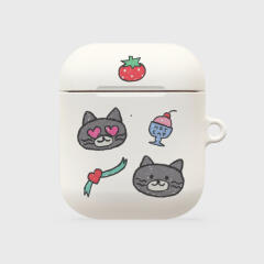 doodle hey cat pattern [hard 에어팟케이스 시리즈]