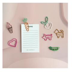 하트 다꾸 문구 클립 7종 귀여운 모양클립 미니 집게